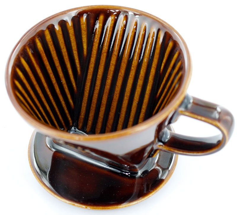 カリタ コーヒードリッパー 102-ロト ブラウン 2-4人用 陶器製