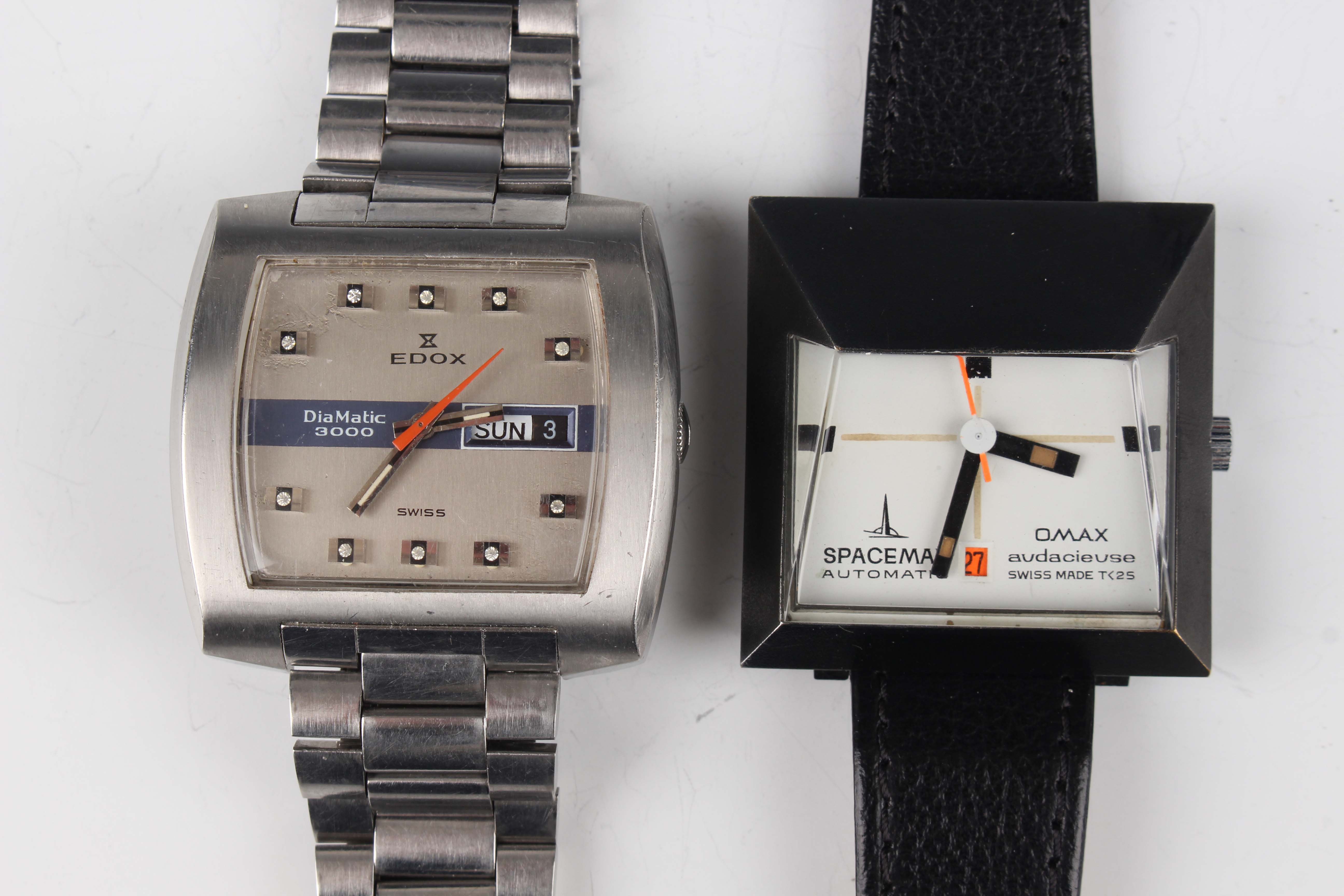 An Edox Diamatic 3000 stainless steel gentleman's bracelet