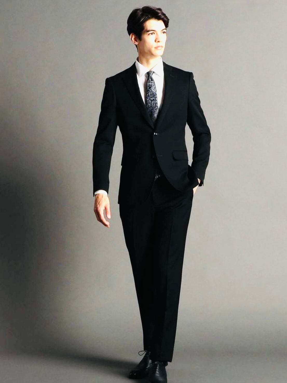 NICOLE - SUPER BLACK フォーマル対応スーツ / ブラック 【MONSIEUR