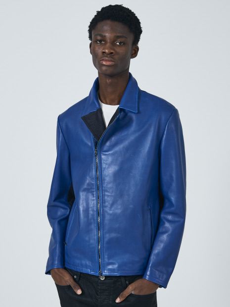 5351 POUR LES HOMMES - 【ラムレザー×デニム】セミダブル ライダース