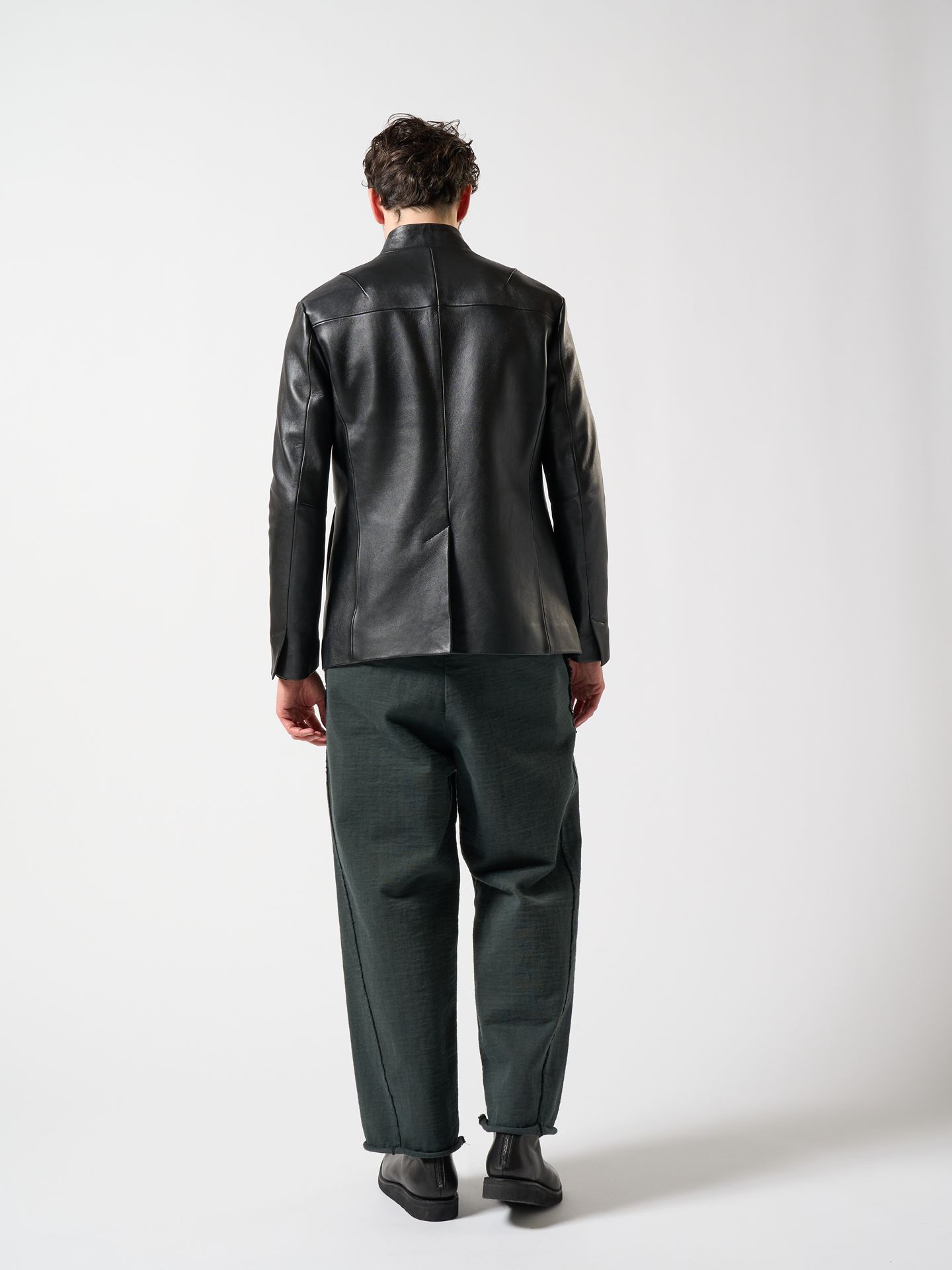 wjk - 【予約品】 seam jacket / レザージャケット / ブラック | BRYAN