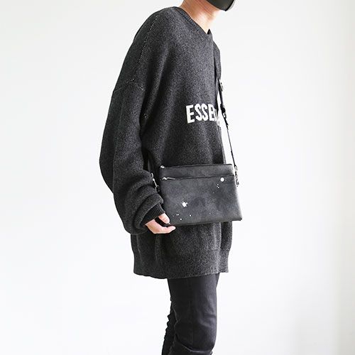 GENTIL BANDIT - ダブルミニショルダーバッグ / ブラックカモ | Tempt