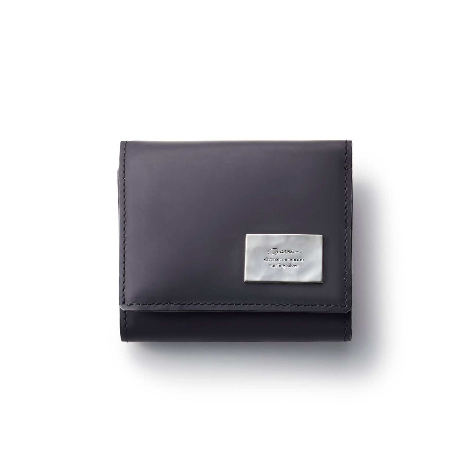 GARNI - Rubber Mini Three Fold Wallet / ブラック | Tempt