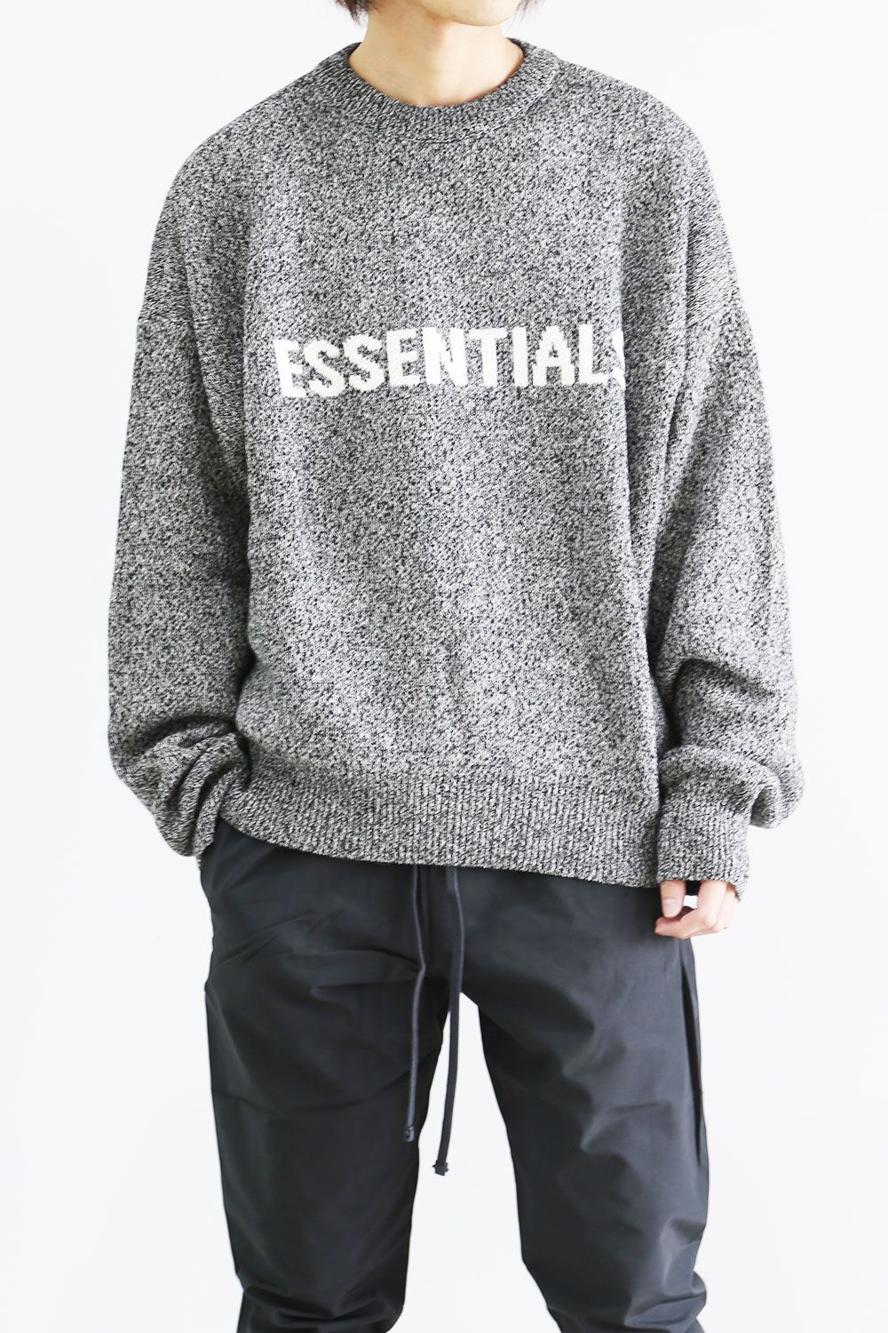 FOG ESSENTIALS - LOGO KNIT / グレー | Tempt