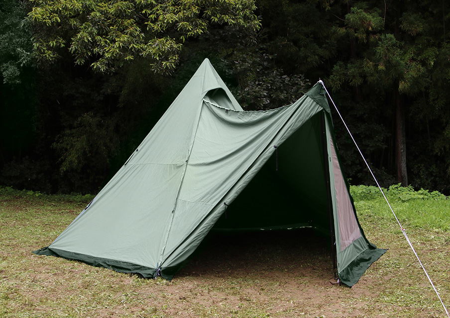 サーカスTC DX専用窓付きフロントフラップダックグリーン｜TENT