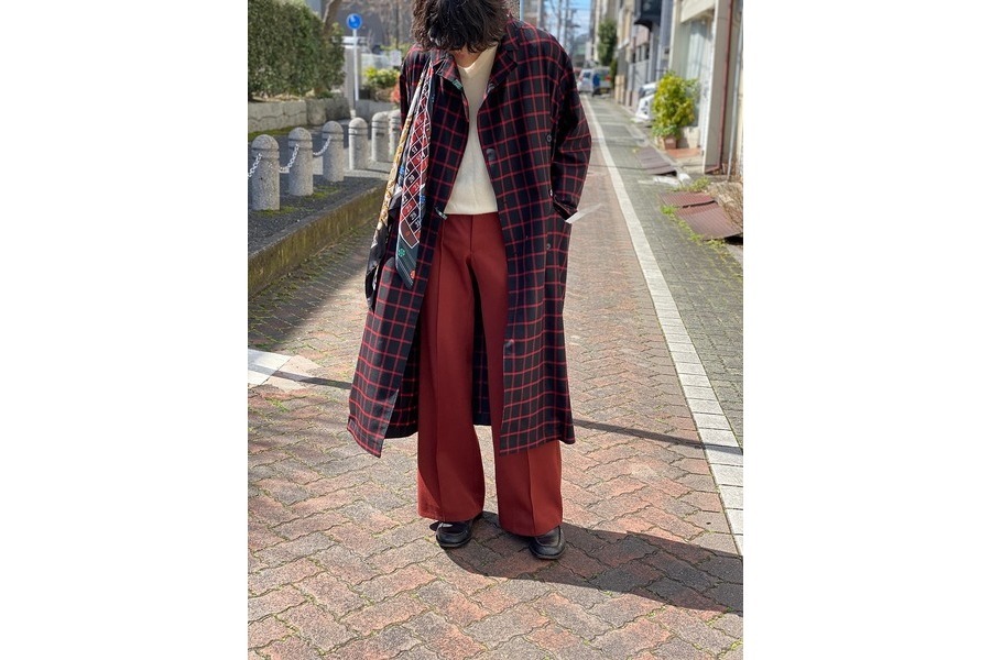 ミハラヤスヒロ アンゴラウール ドッキングチェスターコート BK 44