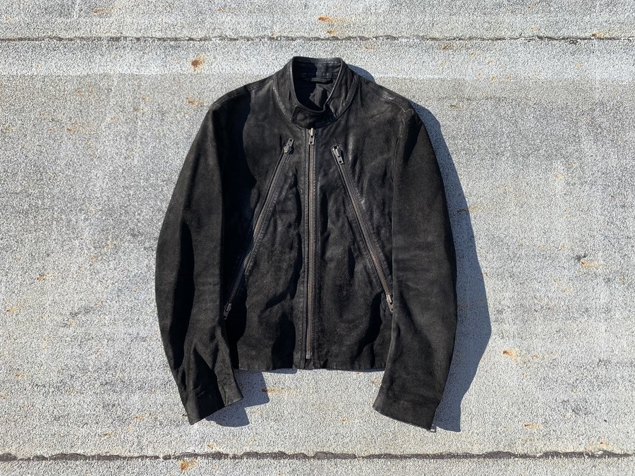 マルタンマルジェラ コットンライダースジャケット2001年秋冬