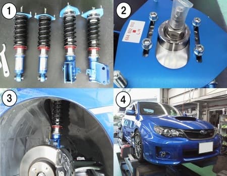 インプレッサWRX STI」の車高調取付！クスコストリートゼロエー