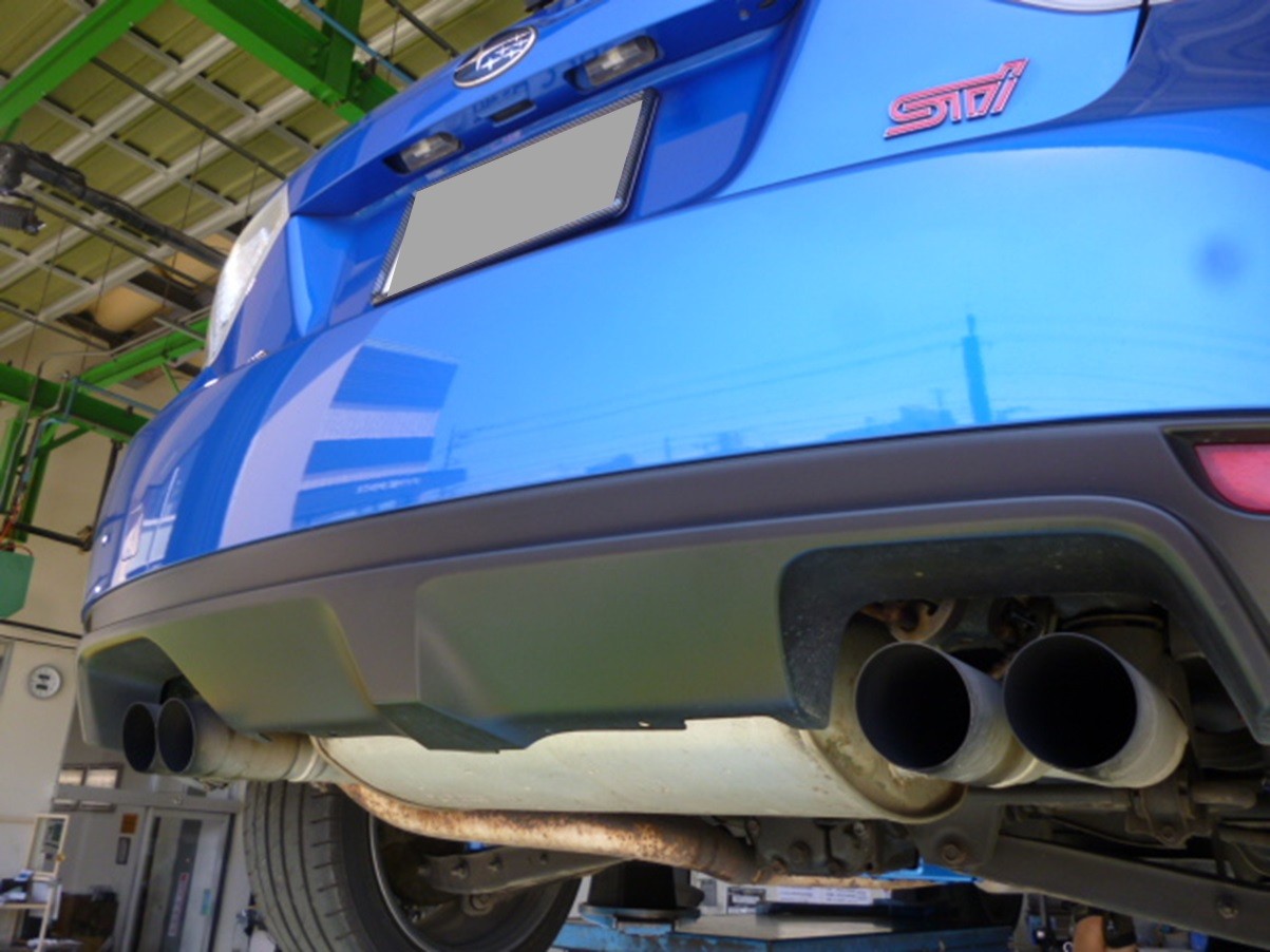 純正スタイルを崩さずに☆インプレッサWRX・STI（GRB）マフラー取付