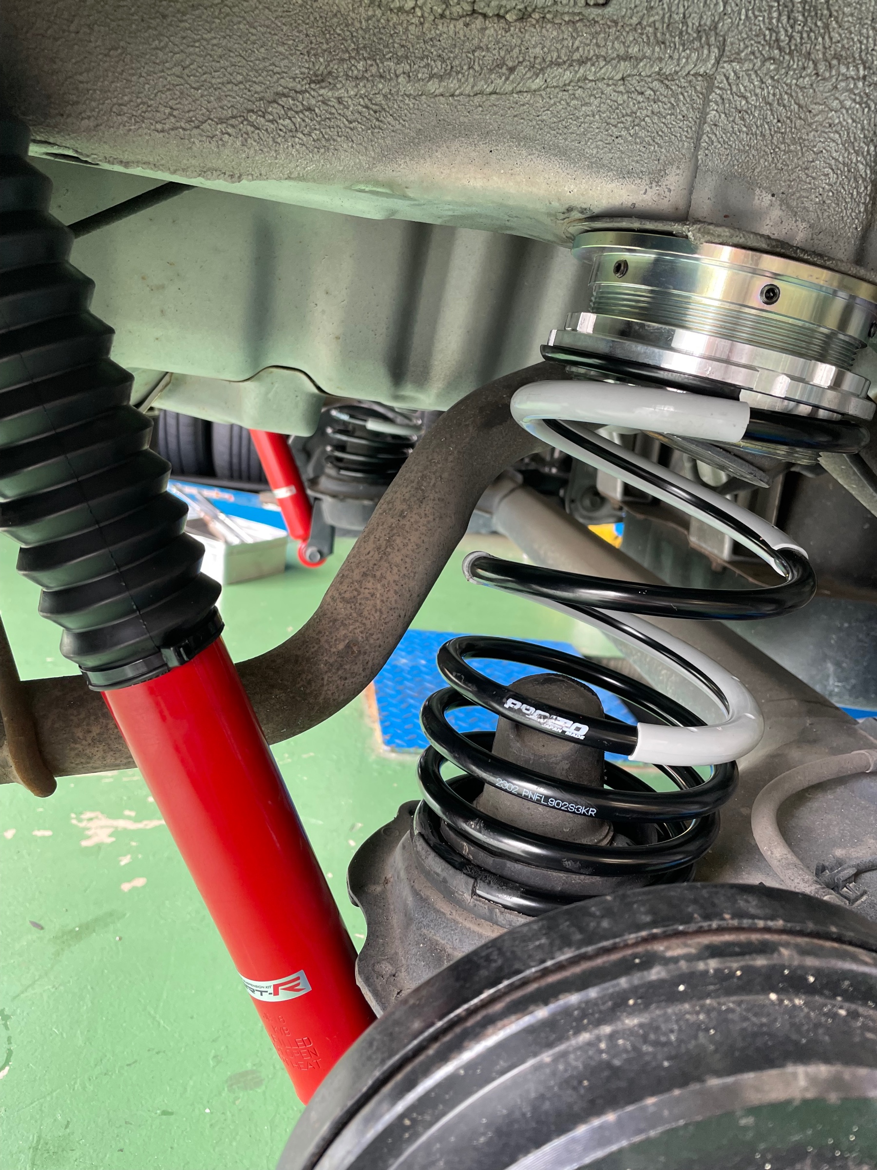 ミラジーノ(L700S) 車高調取付 REGNO装着 SUSTEC 14インチ | 店舗お