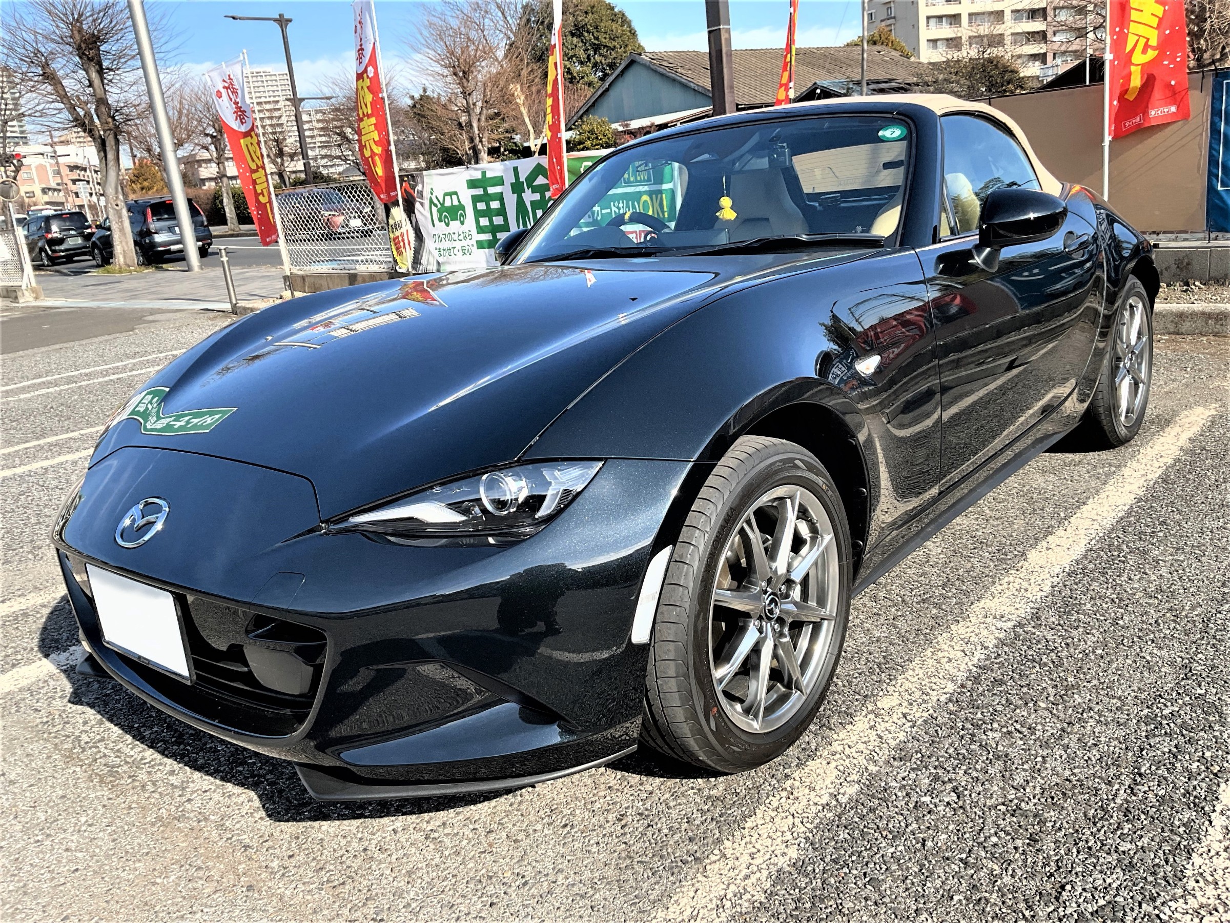 マツダND5RE型ロードスター、車高調のお取り付け＆アライメント調整