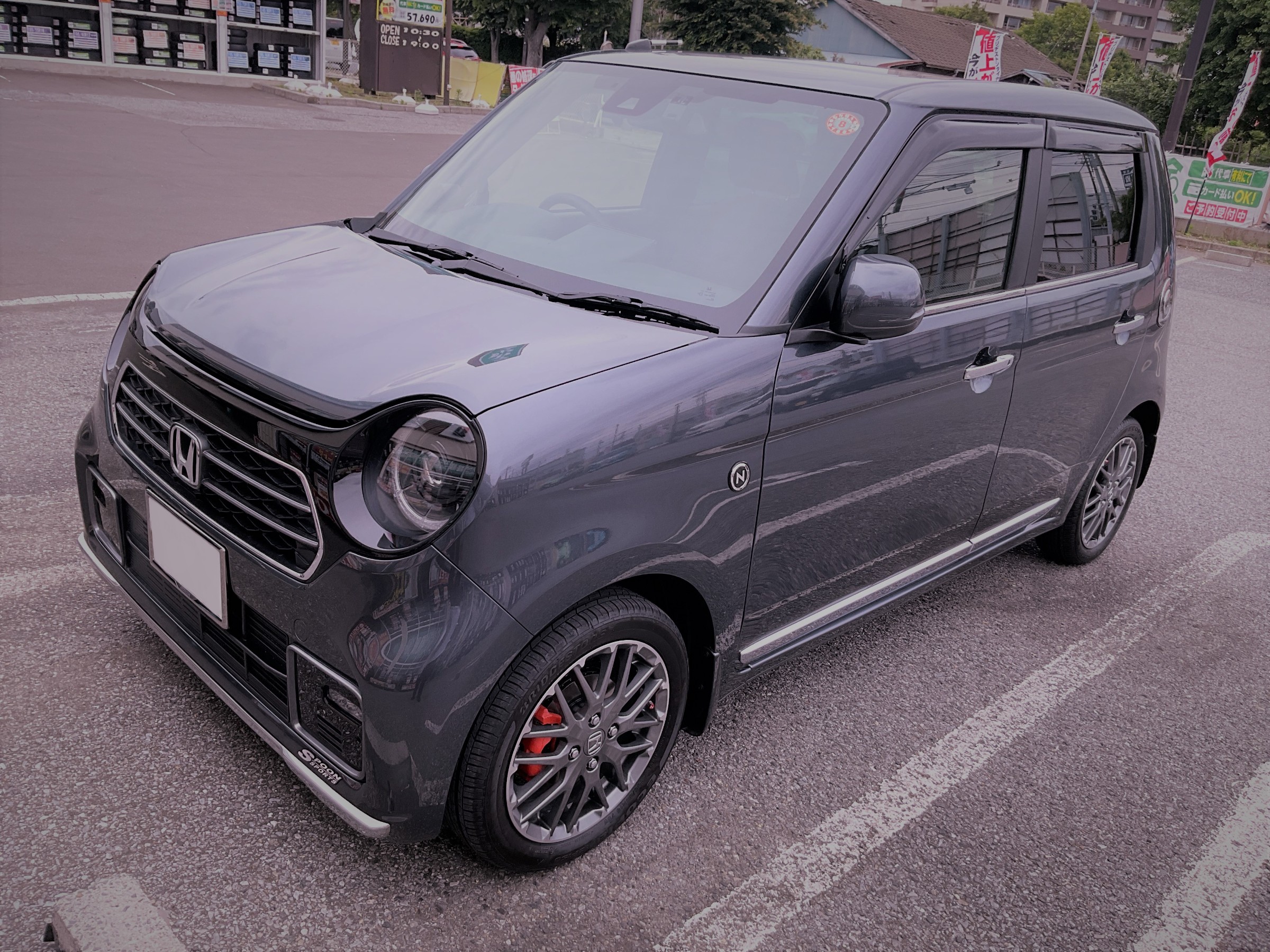 ホンダJG3型N-ONE、ダウンサスのお取り付け＆アライメント調整