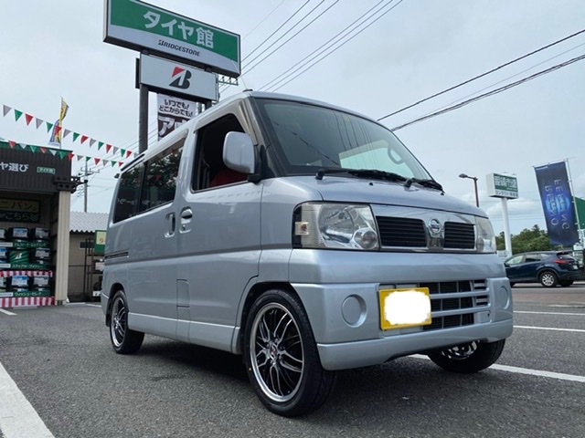 ニッサン クリッパーリオ】タイヤホイールセット取り付けを行いました