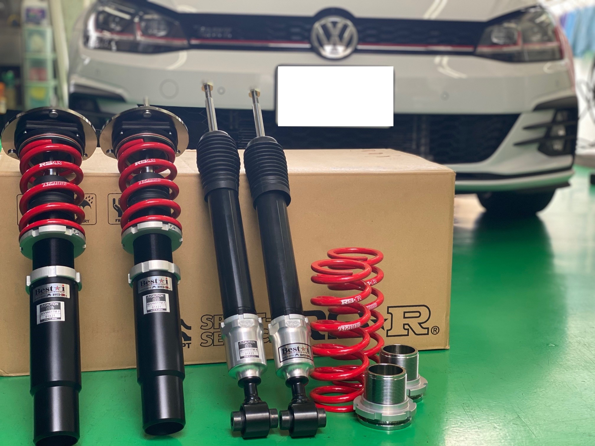 VW ゴルフⅦ GTI （AUCHH） RSR BSET☆i 車高調＆DCCキャンセラー 取付
