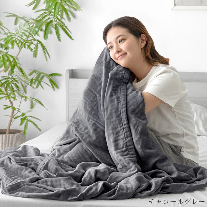 シングル] 5重のガーゼケット 丸洗いOK エコテックス認証 肌掛け布団
