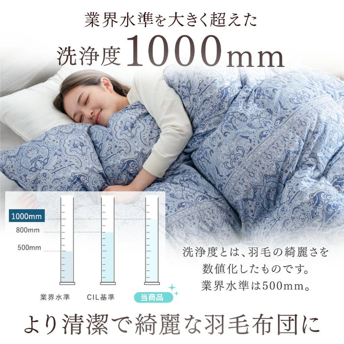 クリアランス】≪累計30万枚突破≫ [ダブル] 羽毛布団 ホワイトダック