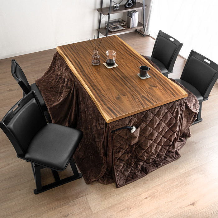 6点セット］ダイニングこたつ 135×80cm 6点セット 600W ハロゲン