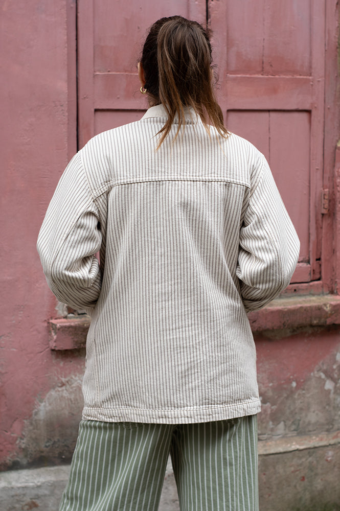 Stan Ray Coverall Hickory Mix Jacket – The Mercantile London