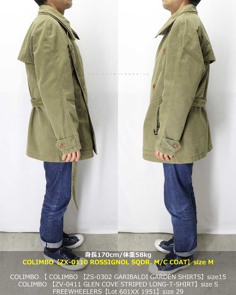 COLIMBO 【ZX-0110 ROSSIGNOL SQDR MOTORCYCLE COAT ＜OLIVE