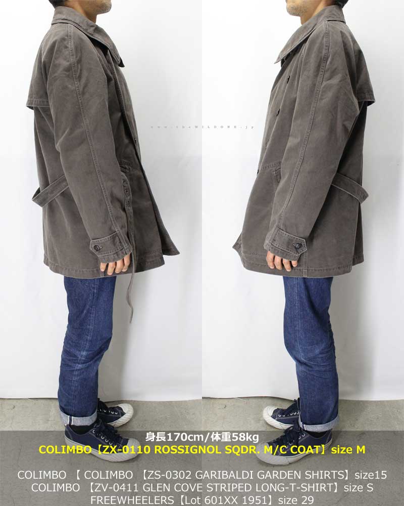 COLIMBO 【ZX-0110 ROSSIGNOL SQDR MOTORCYCLE COAT ＜CHARCOAL