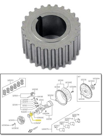 Motorsport Auto - The Z Store - Factory Sprocket, Crankshaft, 90