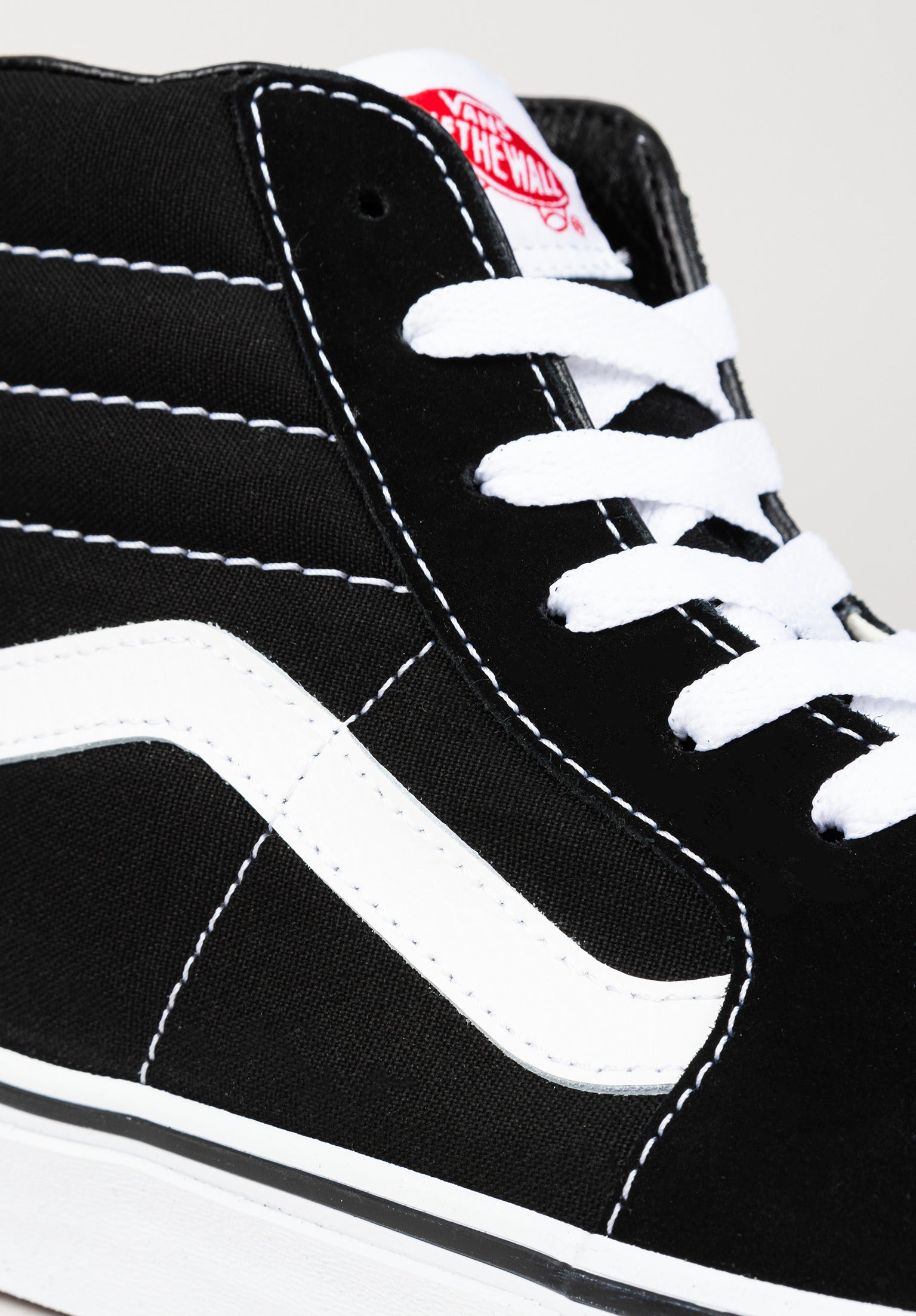 Sk8-Hi Vans Mens Shoes in black-black-white for men – TITUS