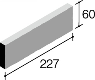 ニッタイ工業 外壁タイル ブリザードフラット17 二丁掛平 ZRF-2-RR
