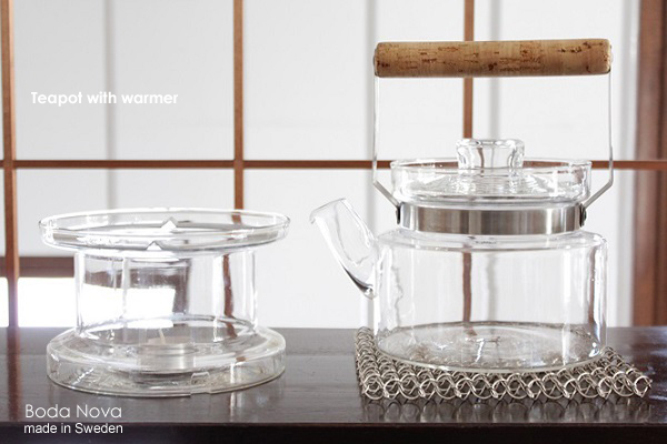 Signe Persson-Melin ガラスのティーポットとウォーマーのセット