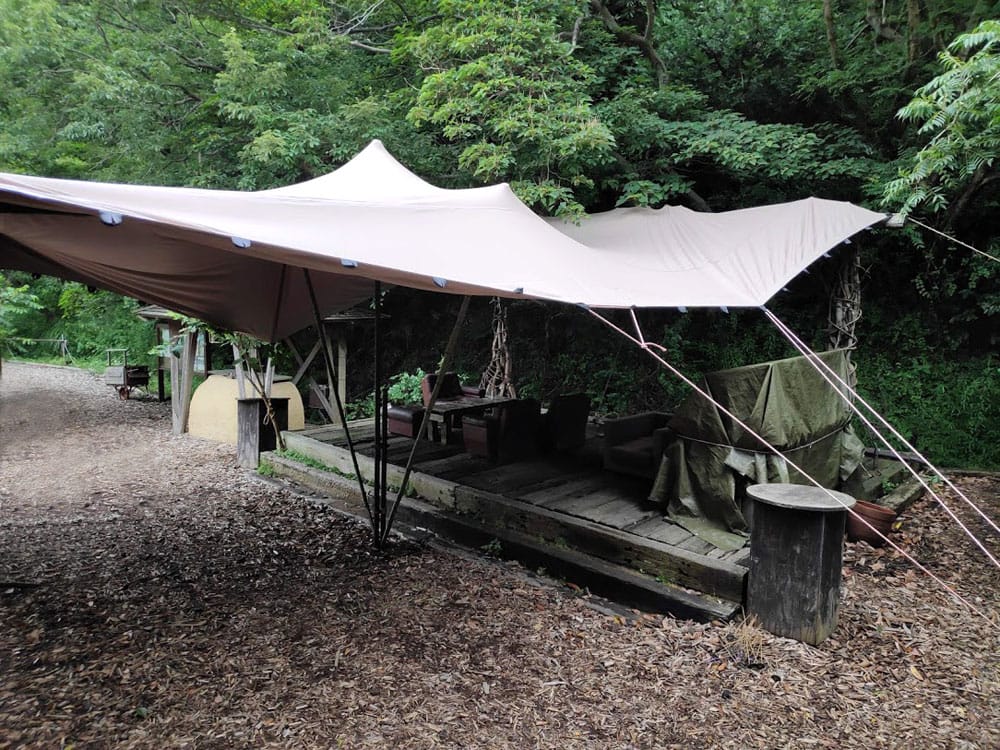 ストレッチテント 野外フェス イベント タープ【8m x 6m】【納期45日