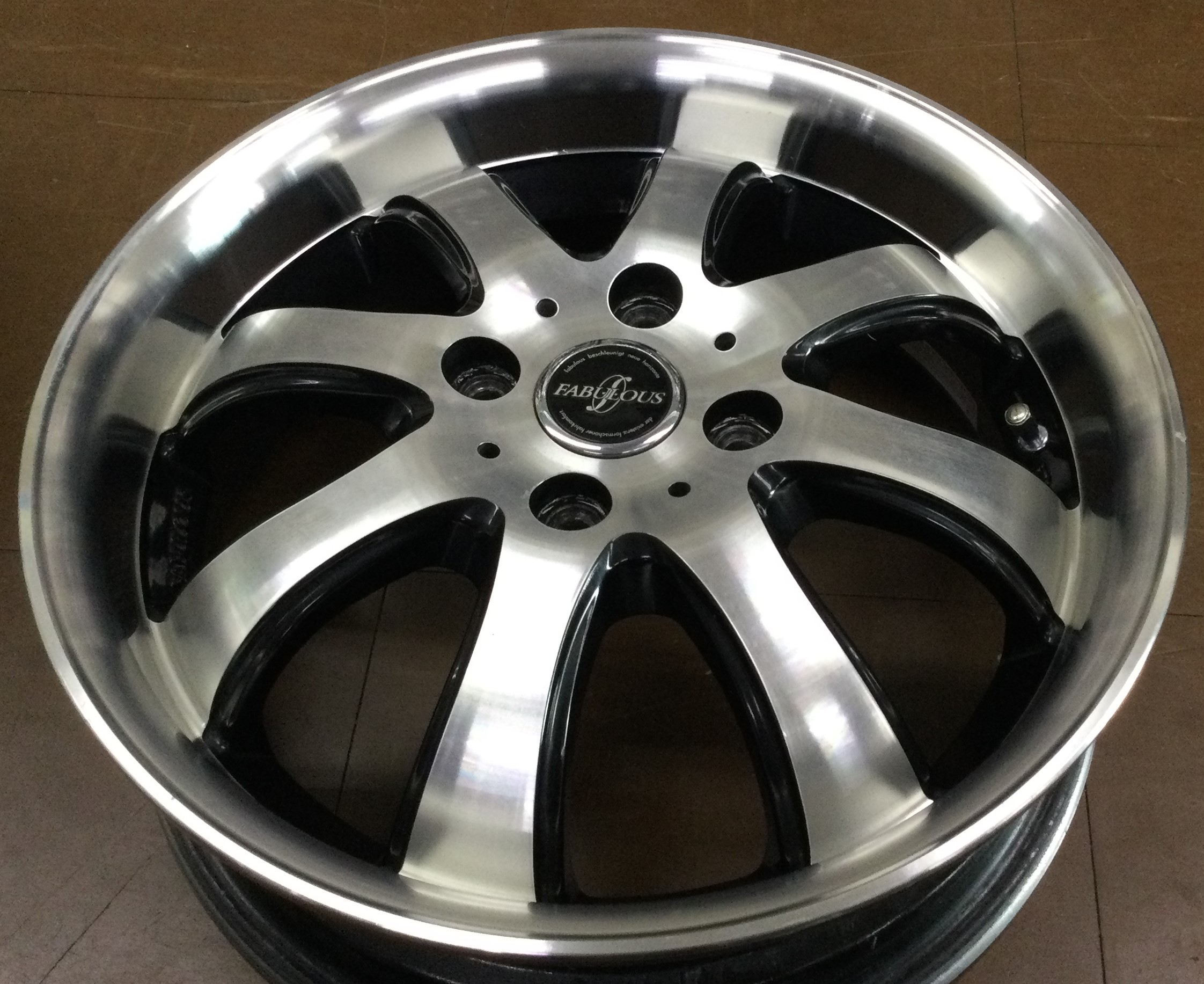 alt2716 中古 FABULOUS BARONE MC-8 15インチ アルミホイール4本セット