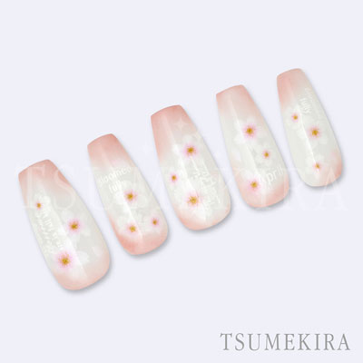 ネイルシール ツメキラ/レジンシール レジンクラブ / さくら10