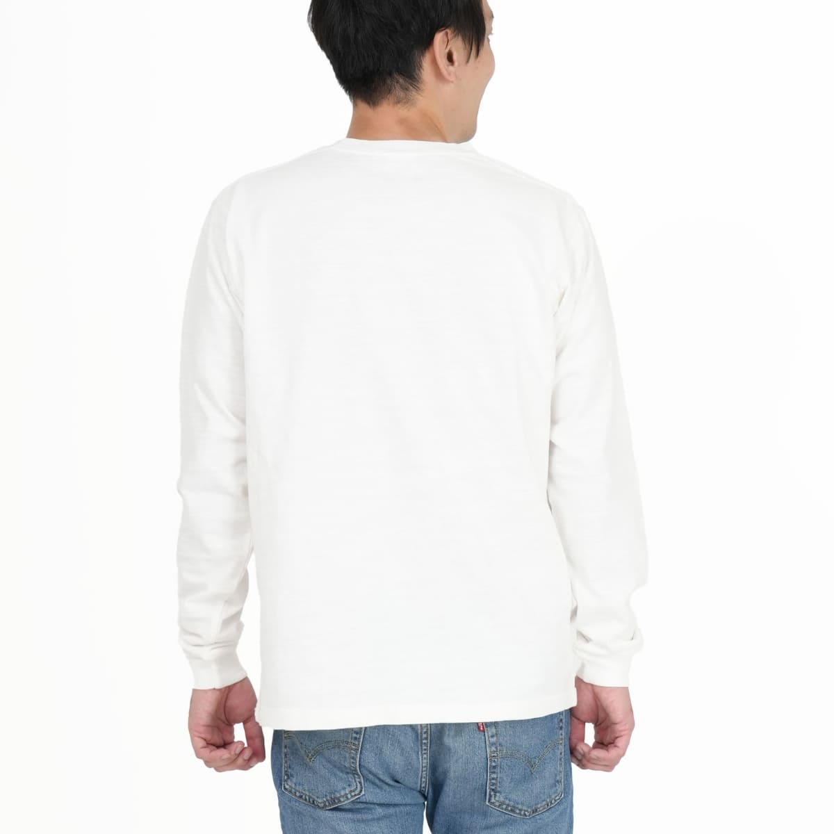 スラブ長袖Tシャツ | メンズ | 1枚 | MS1168 | オフホワイト – Tshirt