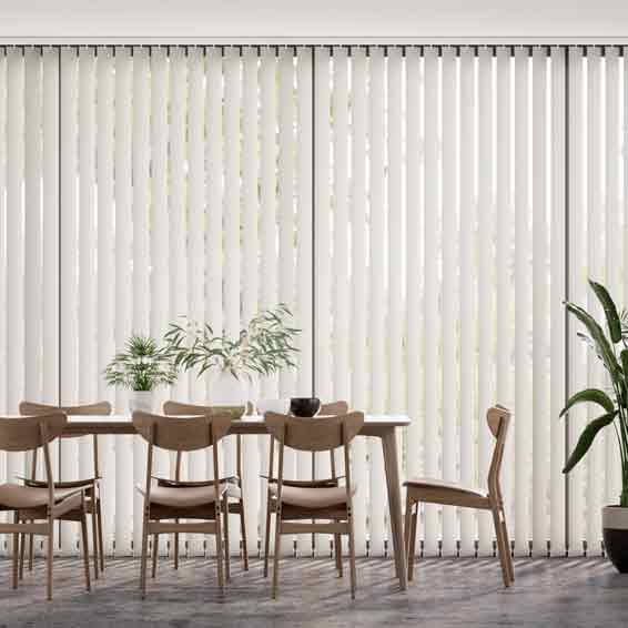 遮光パール ホワイト 縦型ブラインド