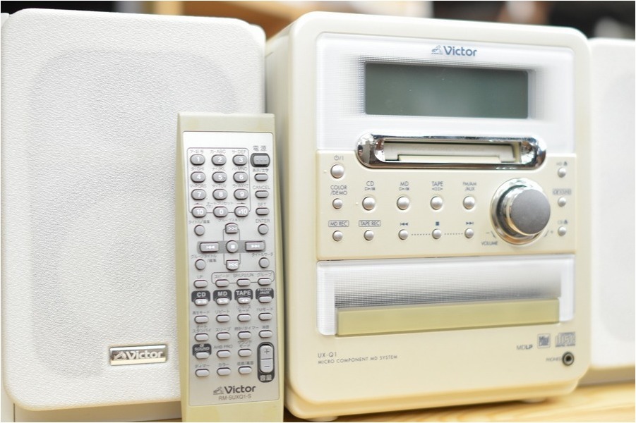 Victor(ビクター)の CD/MDコンポ（CA-UXQ1-W）が買取入荷いたしました