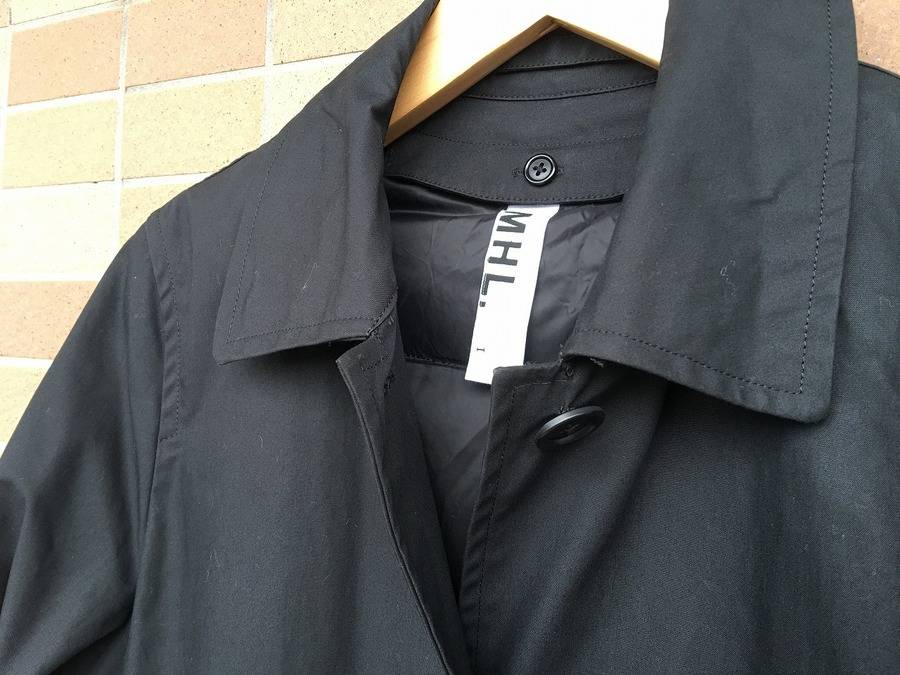 MHL】ダウンライナーが暖かい ステンカラーコート入荷致しました【上