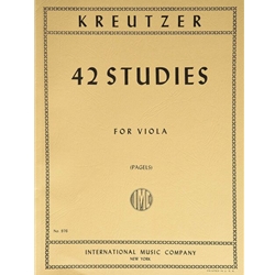 Lisle Violin Shop - Kreutzer 42 Studies for Viola Solo (Pagels) Viola
