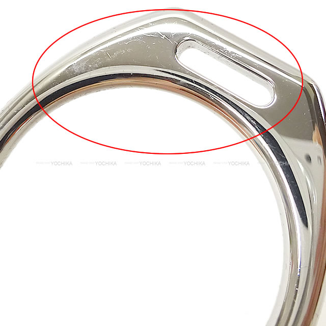 HERMES エルメス キーリング付 メタル キーホルダー 