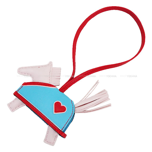 HERMES エルメス バッグチャーム ロデオ ロベオ クール PM ローズ