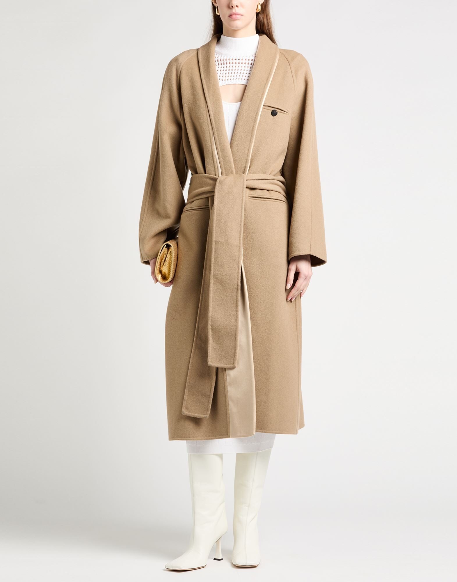 FERRAGAMO コート＆ブルゾン | コート キャメル レディース | YOOX