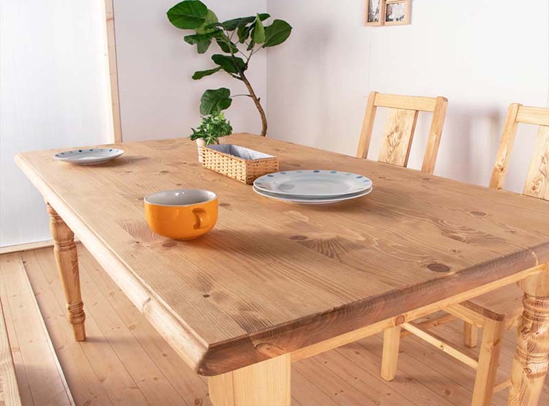 ダイニングセット150幅 カントリー家具 【デンバー ダイニング5点