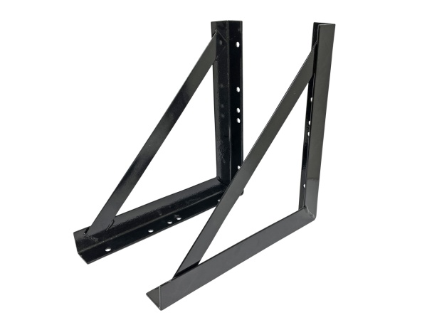 工具箱ステー 400mm以上用 カチオン黒 穴付 - トラックボディパーツ