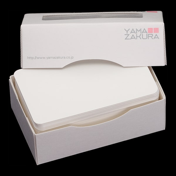 山櫻名刺 4号 カド丸 白桜CoC ☆: 名刺【オンラインショップ SOREAL