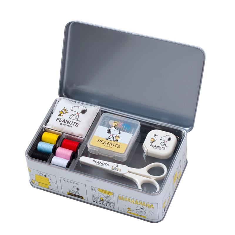 スヌーピー ソーイング 裁縫セット ブリキ缶タイプ | ゆめ画材