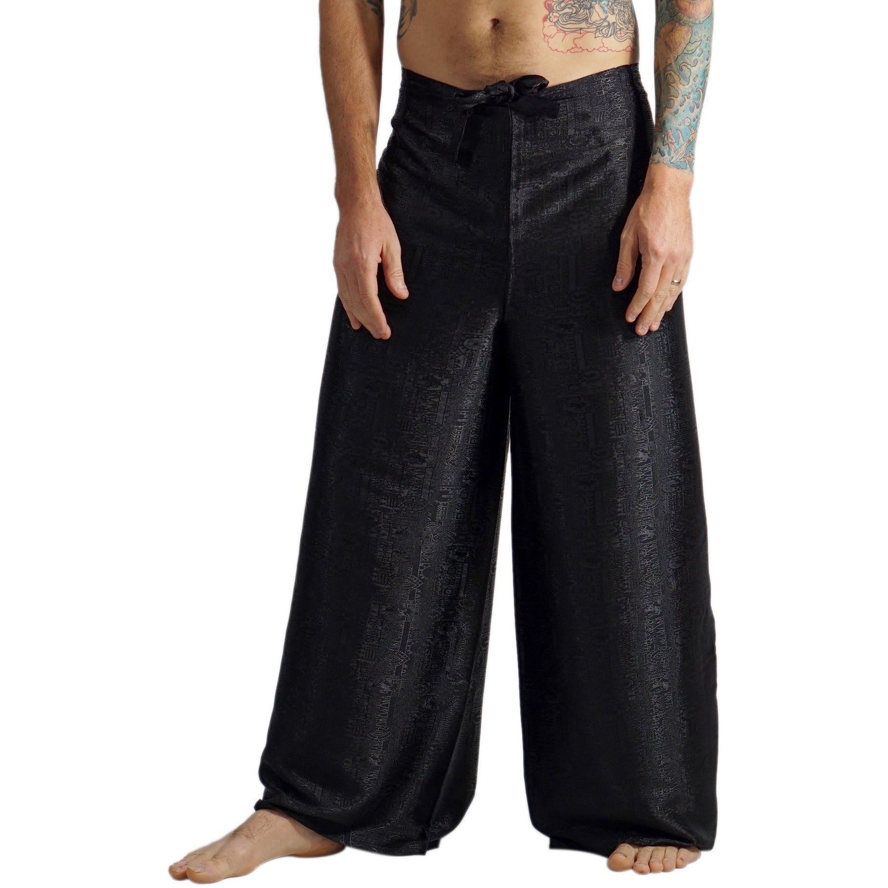 Wrap Pants Silk - Black – Zootzu Garb
