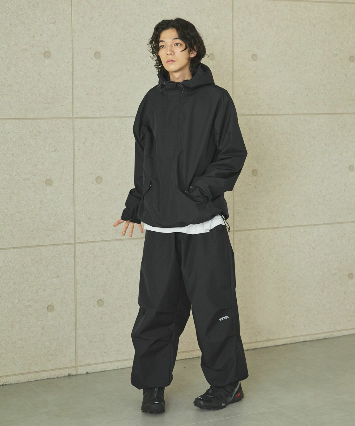 OPENING ACT×+phenix] GORE‑TEX INFINIUM ワイドオーバーパンツ