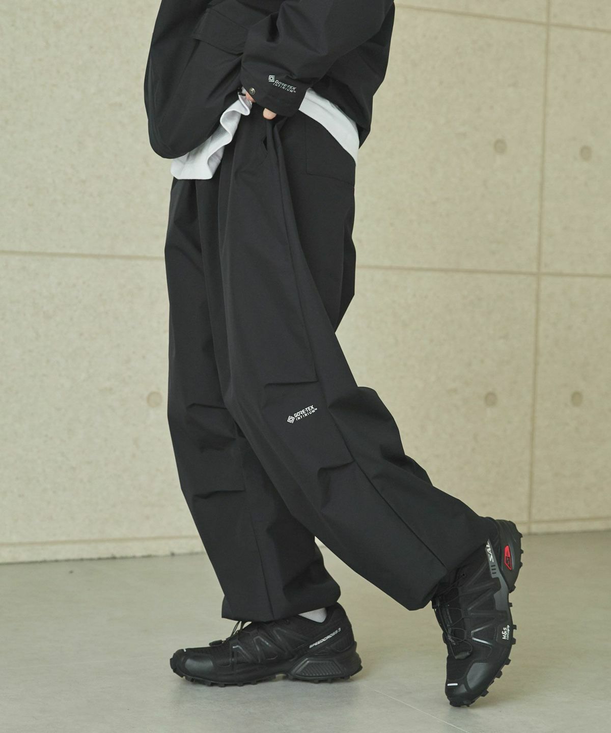 OPENING ACT×+phenix] GORE‑TEX INFINIUM ワイドオーバーパンツ