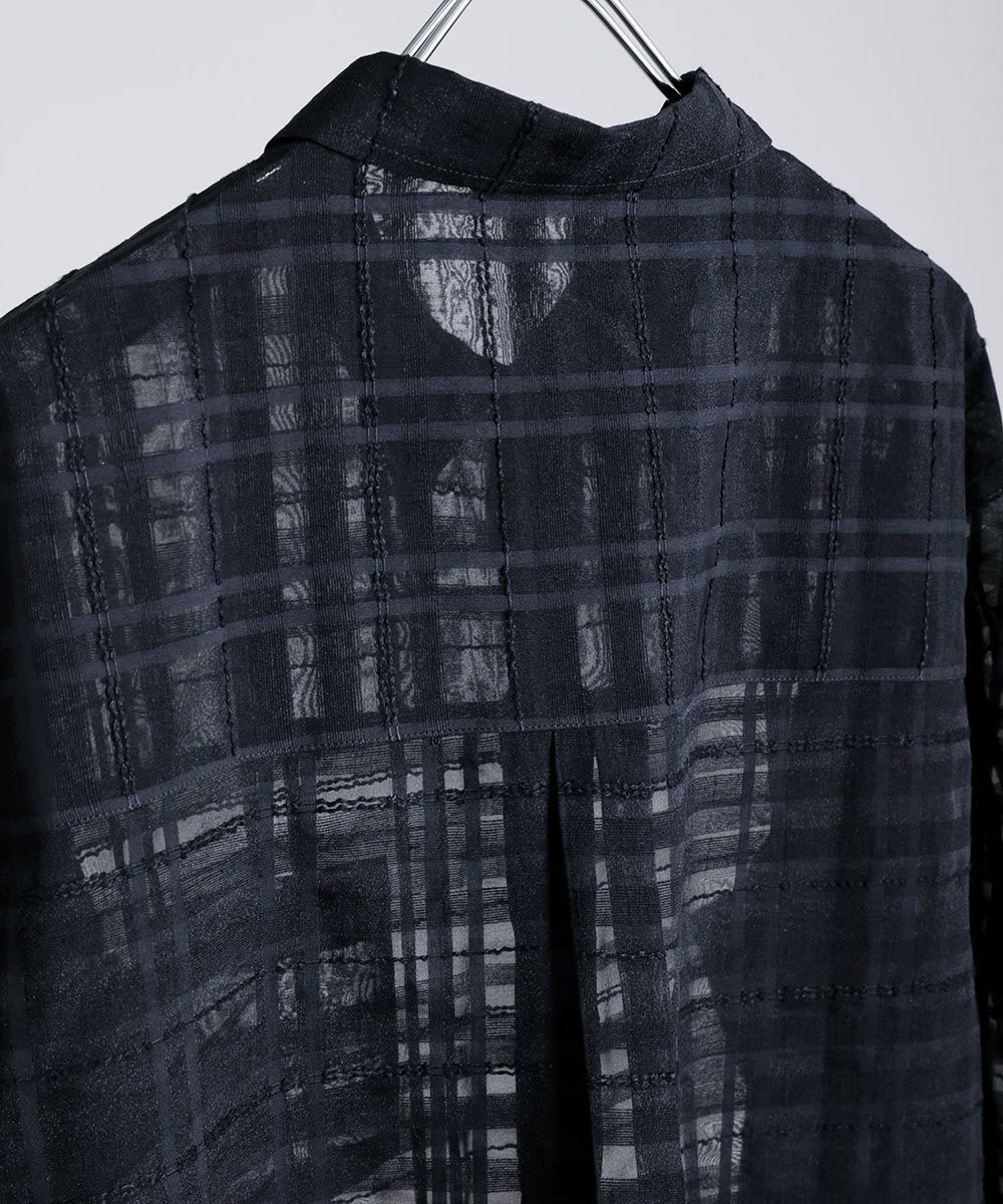 VICTIM × OPENING ACT]BLACK LACE BIG SHIRT | OPENING ACT