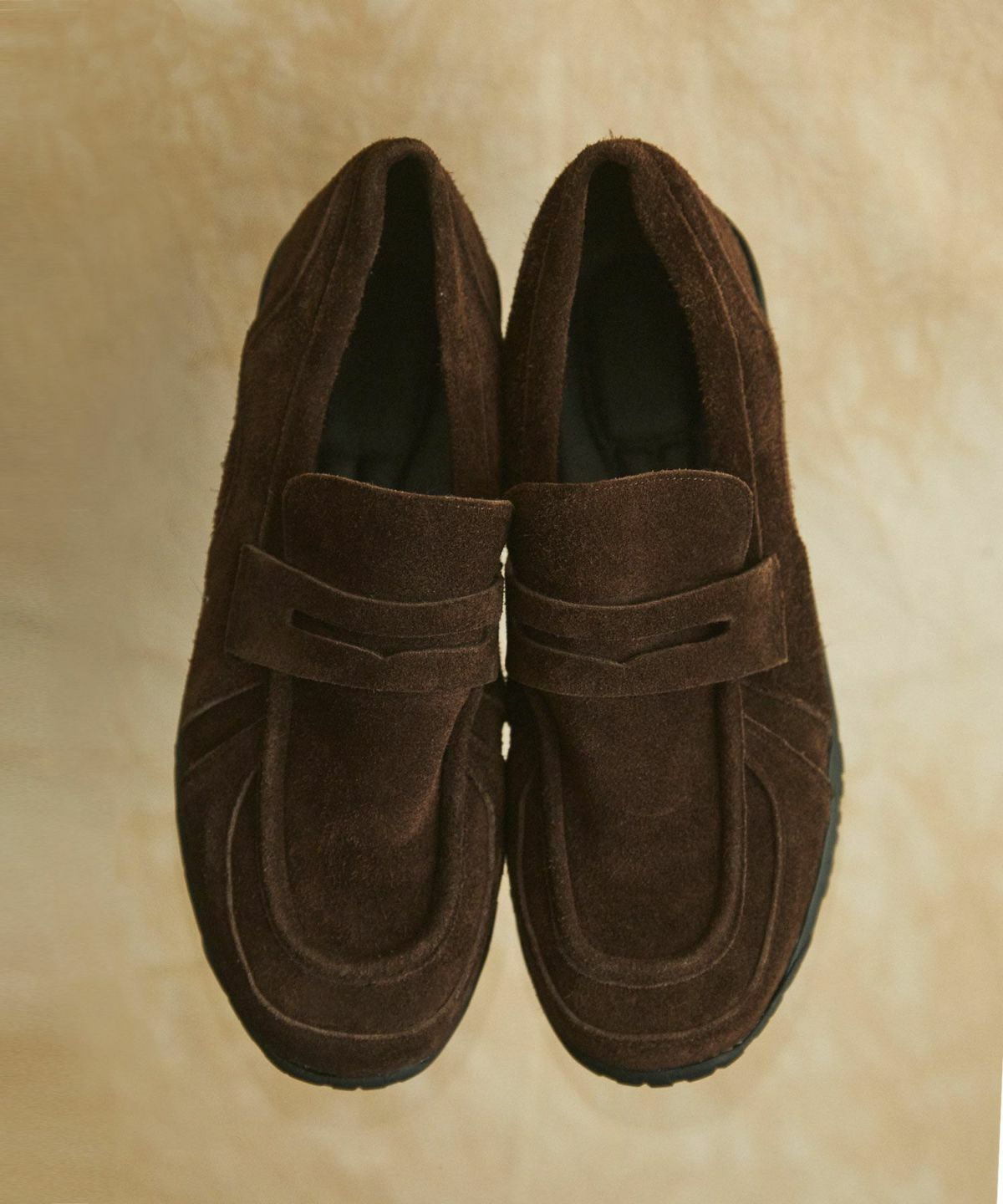 Vibram × OPENING ACT] ボリュームVIBRAMソールリアルレザースウェード