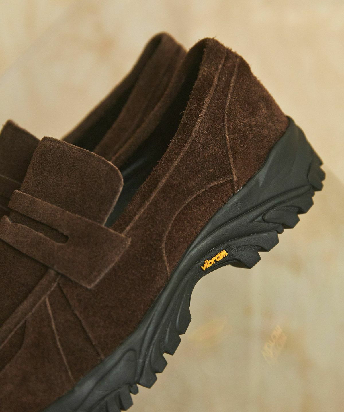 Vibram × OPENING ACT] ボリュームVIBRAMソールリアルレザースウェード