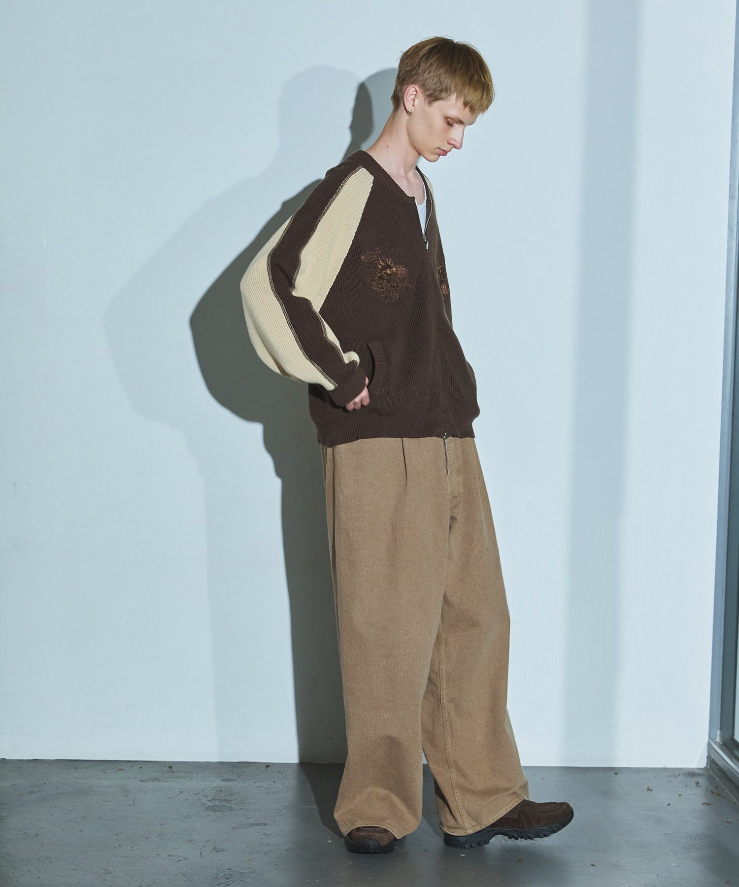 OPENING ACT] ヴィンテージ刺繍ニットスカジャン | OPENING ACT